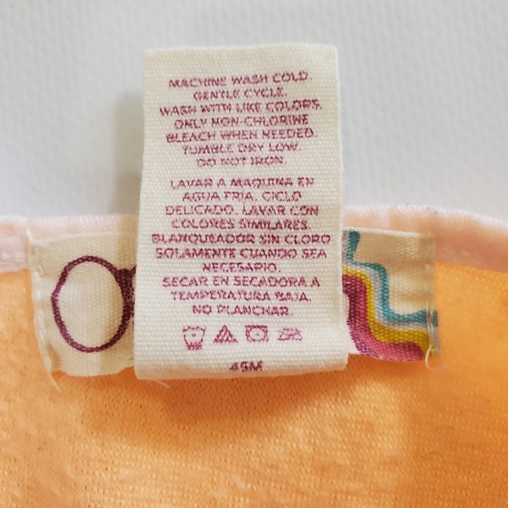 7366 * Op Ocean Pacific Terrycloth Romper Cover Up Orange Size XL (15/17) - Picture 4 of 13